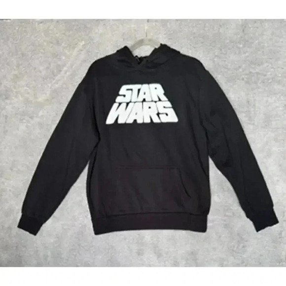 Star Wars‎ Black Hoodie with Logo Patch and Image on back - Medium - Picture 1 of 7